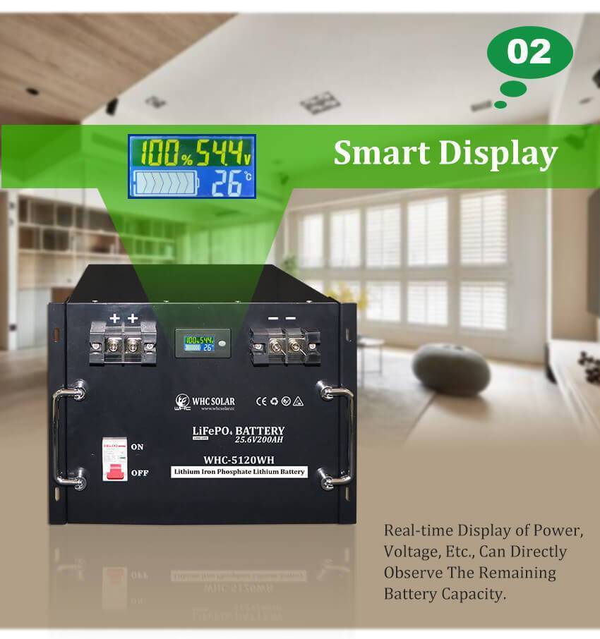WHC25.6V 200M LiFePO4 Battery 4