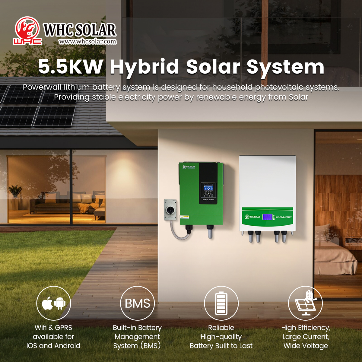 FB anuncio 5.5KW 5120Wh Sistema de energía solar 02
