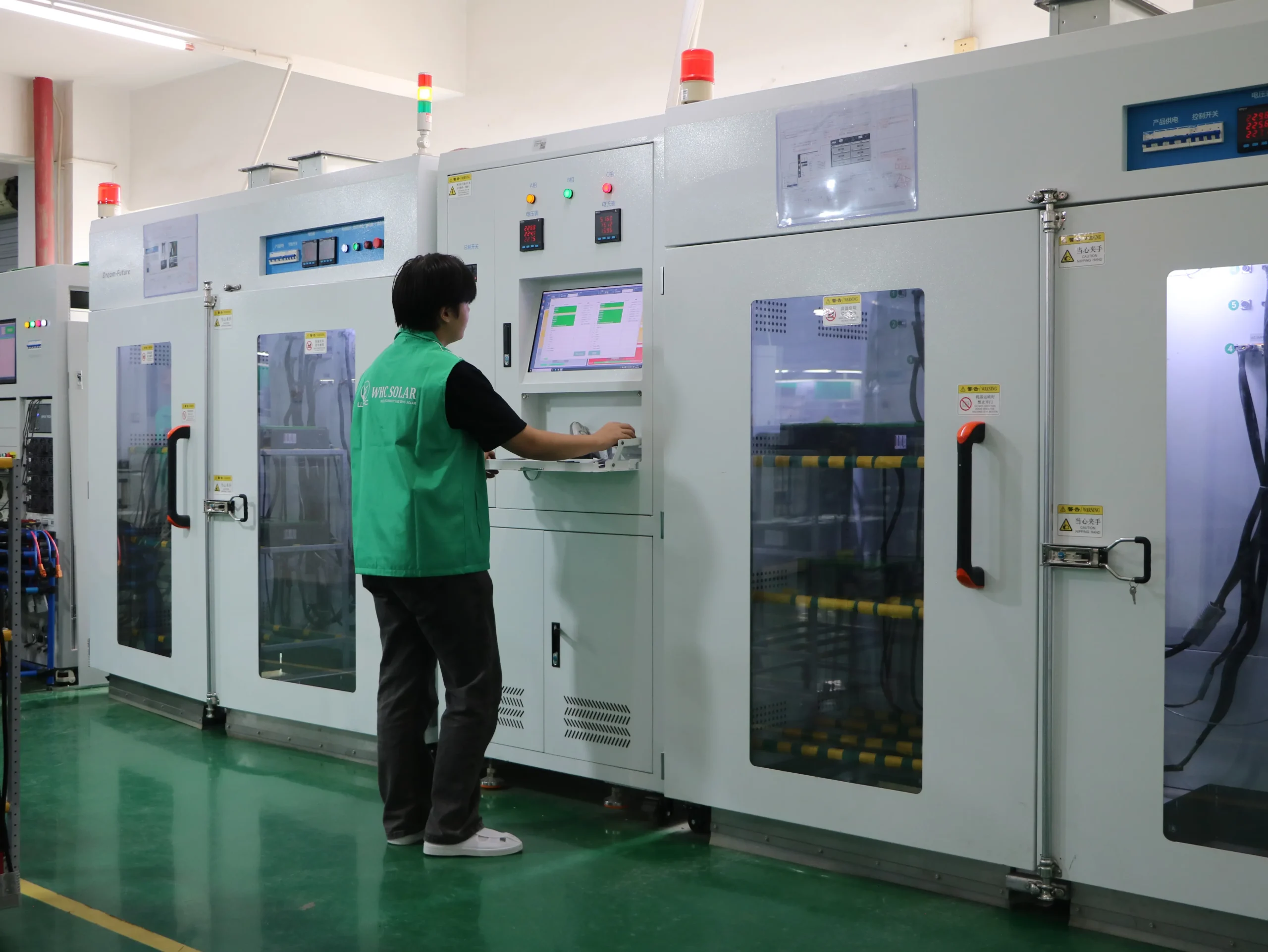 WHC Solar off grid solar system factory testing and project support