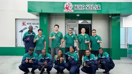 WHC Solar complete solar system solution support for African distributors
