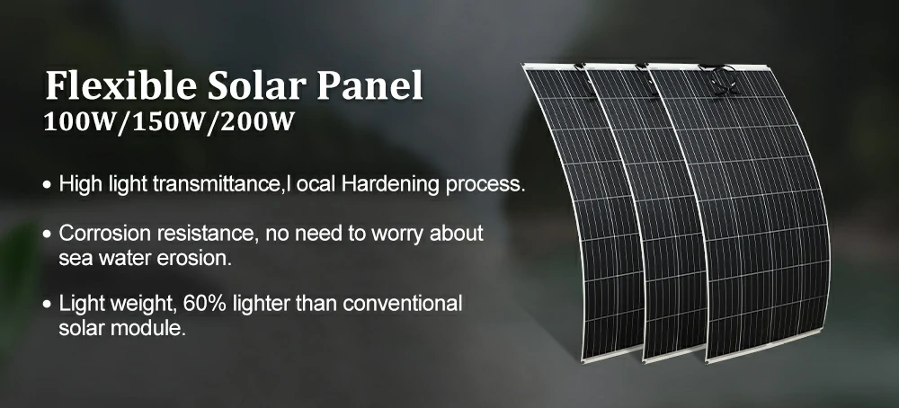 flexible solar panel banner
