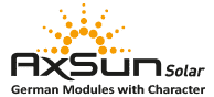 Logotipo solar de AxSun