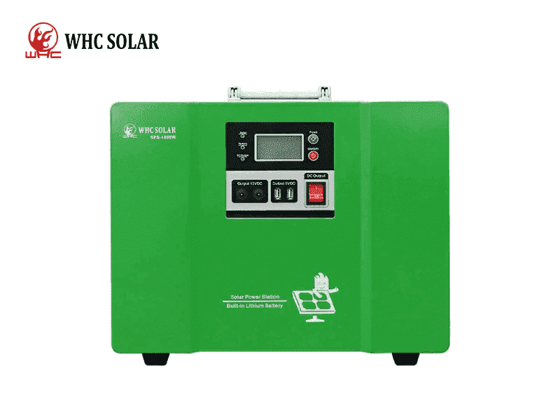 Un generador solar portátil WHC SPS 1000W