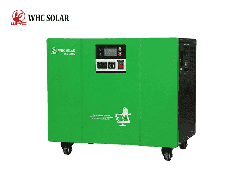 Un generador solar portátil WHC SPS 5000W