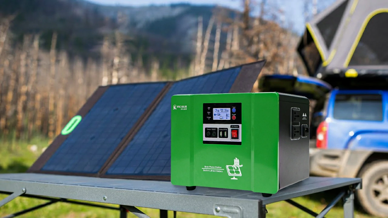 generador solar para campamento