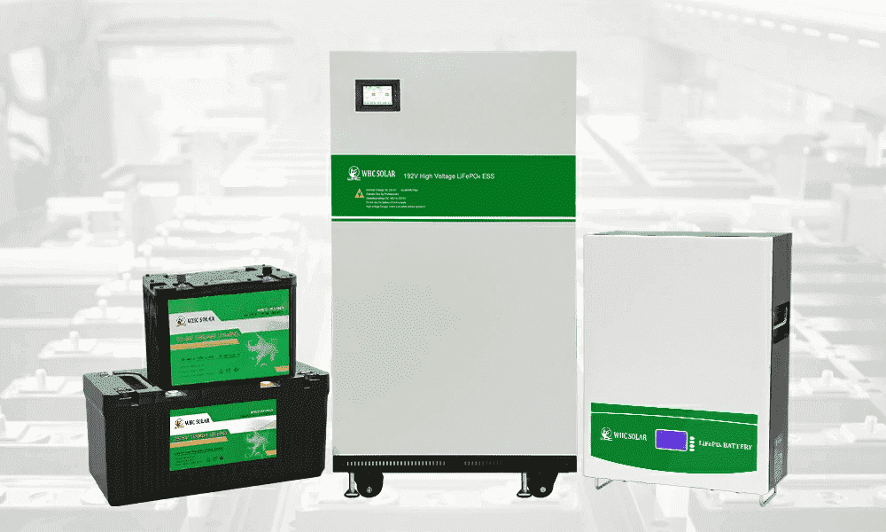 Different designs of WHC LifePO4 batteries