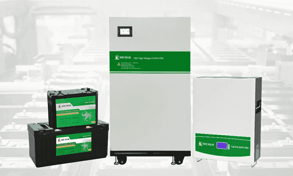 Différentes conceptions de batteries WHC LifePO4