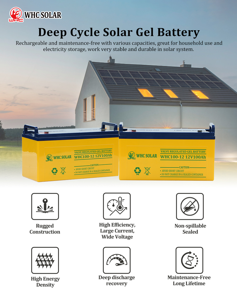 batterie gel 12v 100ah