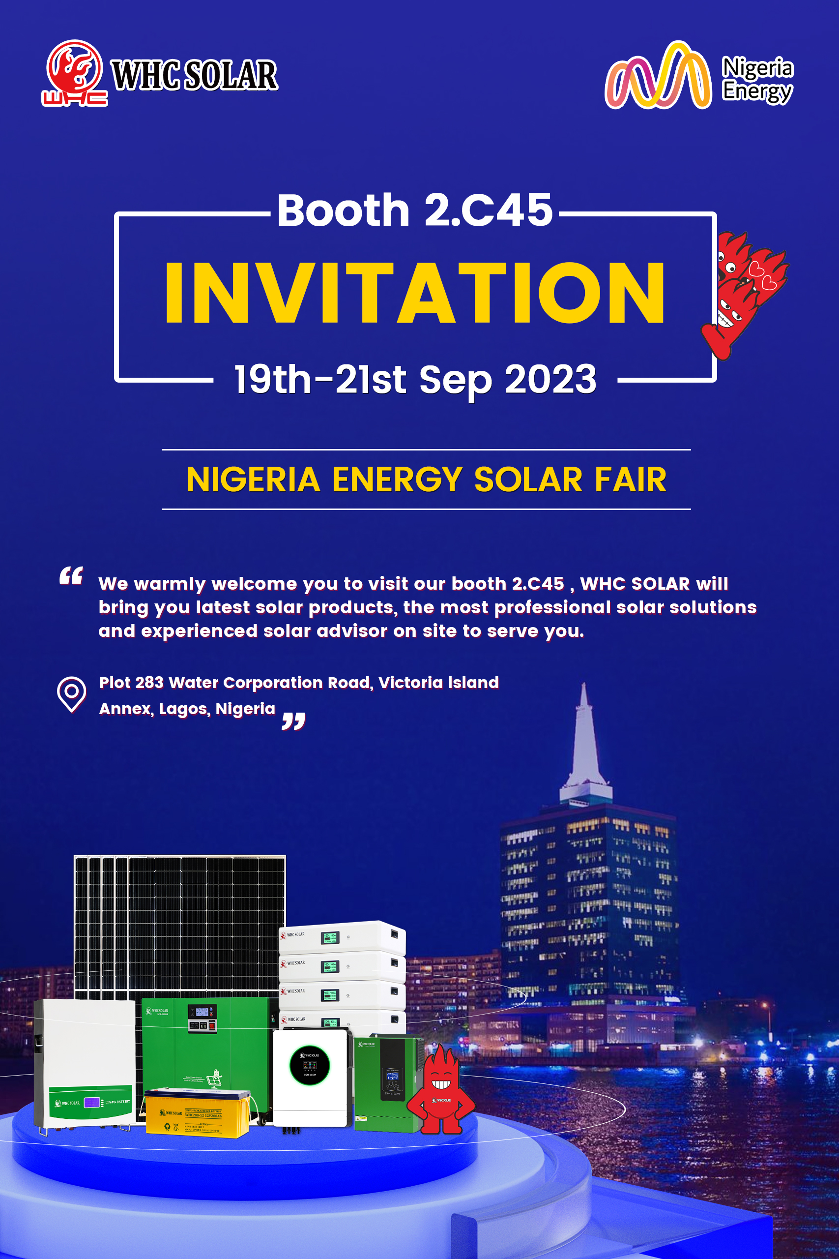 Nigeria Energy Solar Fair 2023Meet WHC SOLAR in Nigeria whc solar