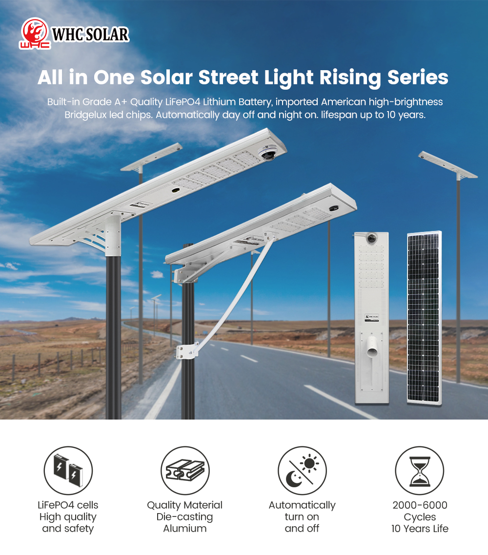 all in one led solar street light