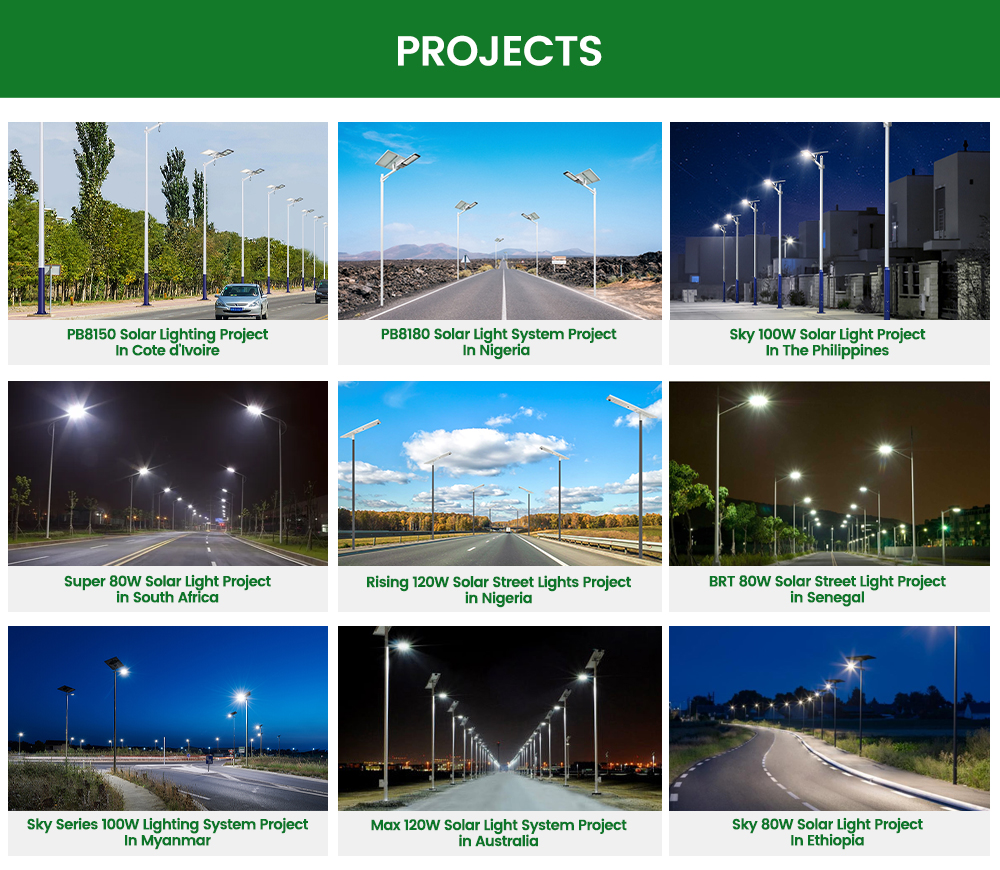 all in one led solar street light