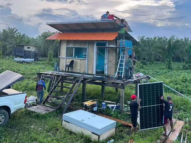 10sistema de batería de litio solar kw