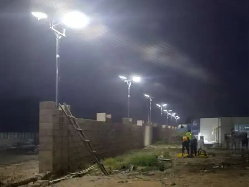solar street lighting solution for African road and community projects